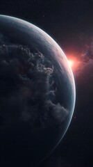 Earth from Space Sunrise over the Planet