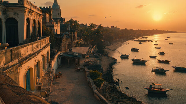 An elegant representation of Daman and Diu highlighting key attractions