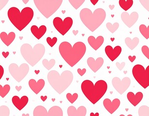 Seasonal & Holiday Illustrations—Cute seamless heart pattern design