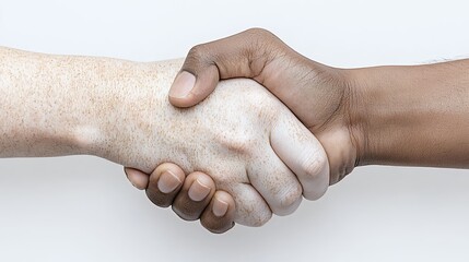 Fototapeta premium Sand Covered Hands Clasped in Unity