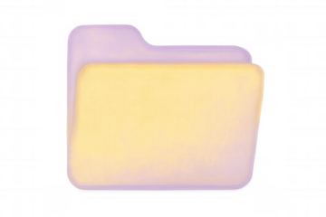 Pastel folder symbol signaling streamlined digital organization, depicting contemporary file management for tech and workplace graphics