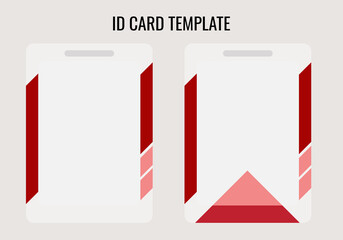 Identity card template with no text, ID card ready to use.