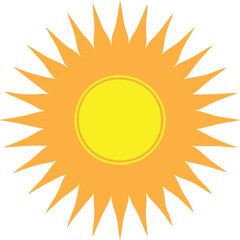 Sun Rays Vector Illustration - Solar Energy & Summer Icon