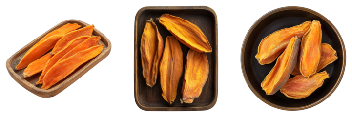 Three bowls of sliced carrots are shown, with one bowl being the most prominent