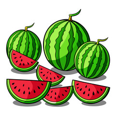 set of watermelon