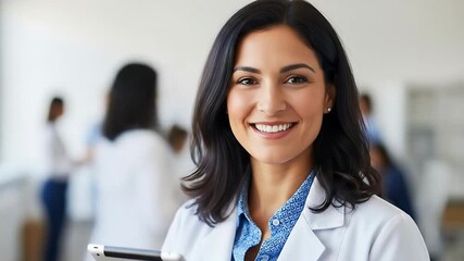 Confident Female Doctor Smiling  Professional Medical Portrait - Powered by Adobe
