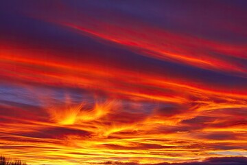 Vibrant sunset cloudscape (1)