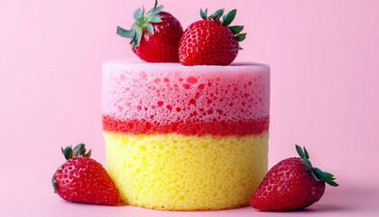 sponges for washing dishes in the form of a cake