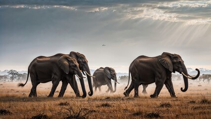 herd of elephants