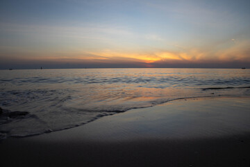sunset on the beach