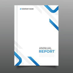 Obraz premium modern business gradient annual report cover template flyer geometric brochure design