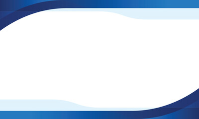 Modern vector presentation template with elegant blue waves frame perfect for professional business template design background