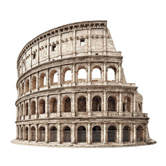 Colosseum's Monumental Echoes: The Colosseum, an emblem of ancient Roman glory, stands resolute, its aged stones whispering tales of gladiatorial contests and imperial grandeur.