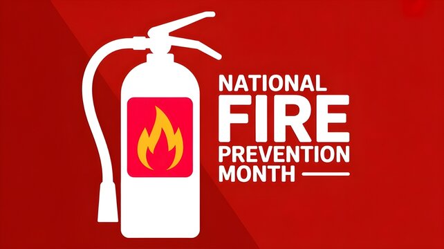 Vector illustration on the theme of national Fire prevention month observed each year during October.