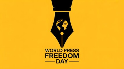 World press freedom day concept vector illustration. World Press Freedom Day or just World Press Day to raise awareness of the importance of freedom of the press.