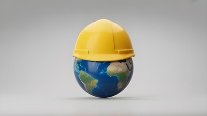 Happy Labour Day concept. 1st May- International labor day concept. Labor safety and right at Workplace. World Day for Safety and Health at Work concept. Safety first for worker.