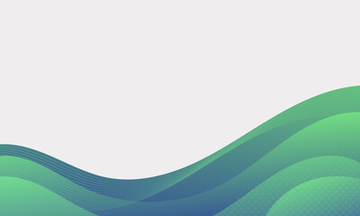 Abstract background with flowing emerald green waves.