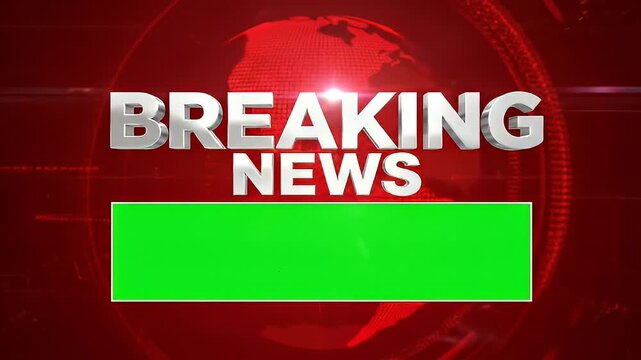 Breaking news graphic overlay template - Powered by Adobe