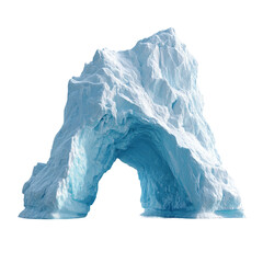 Fototapeta premium Ice Arch in Antarctica: A stunning visual of an ice arch, carved by nature's artistry, stands tall against the backdrop.
