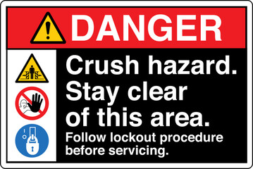 18 Safety Sign Warning Danger...