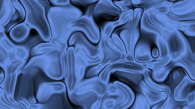 Cornflower blue plastic displays a fluid amorphous texture resembling water rippling across its surface.