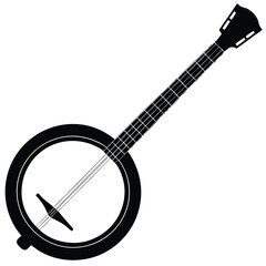 Black banjo musical instrument string instrument folk music