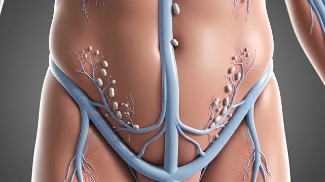 Human circulatory system illustration