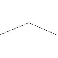 Curved dotted line illustration, abstract symmetrical decorative border pattern for dividers, vector layouts, creative designs, and templates.