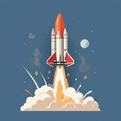 THE rocket in the sky