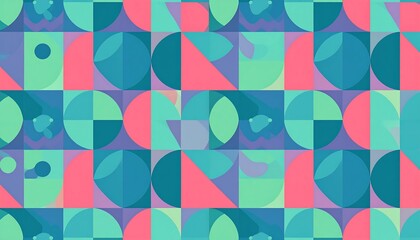 Geometric pattern with vibrant colors