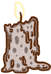 candle-on-stone-grave-marker