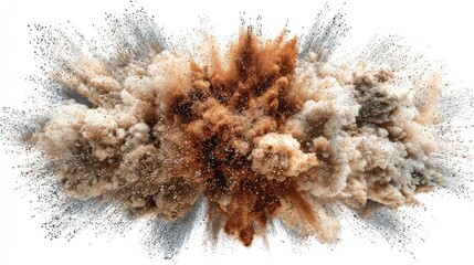 Abstract Explosion Of Powder Colors