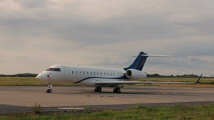 Airplane at airport.