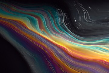 Abstract Colorful Flowing Design