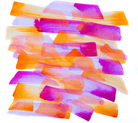 Abstract Hand painted brush Watercolor Colourful wet background on paper. Handmade Pastel colour texture art for creative backdrop wallpaper or design art work.