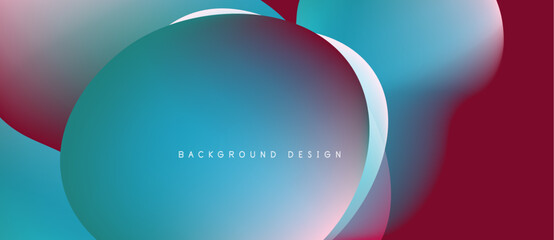 Abstract fluid shapes, vibrant colors blend. Gradient design creates dynamic visual effect. Modern background for digital projects.