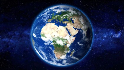 Fototapeta premium Earth with Space, Planet, and Galaxy.