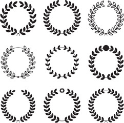 Modern leaf logo design with vibrant color options