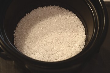 Japanese rice in rice steamer
