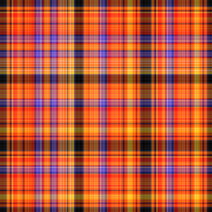 Pumpkin Patch Halloween Plaid Seamless Repeat