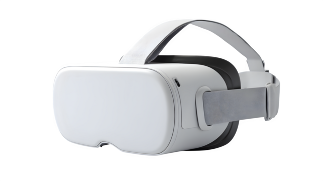 Modern VR headset design for immersive gaming and virtual reality experiences, ready to use