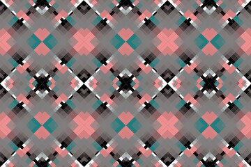 Ethnic seamless patterns with simple shapes. Tribal and ethnic fabrics. African, American, Mexican, Indian styles. Simple geometric pattern elements are best used in design, textile printing.