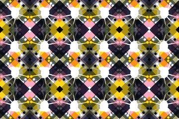 Ethnic seamless patterns with simple shapes. Tribal and ethnic fabrics. African, American, Mexican, Indian styles. Simple geometric pattern elements are best used in design, textile printing.