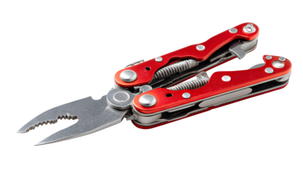 Professional red multi-tool ready for any task, a versatile essential for any situation