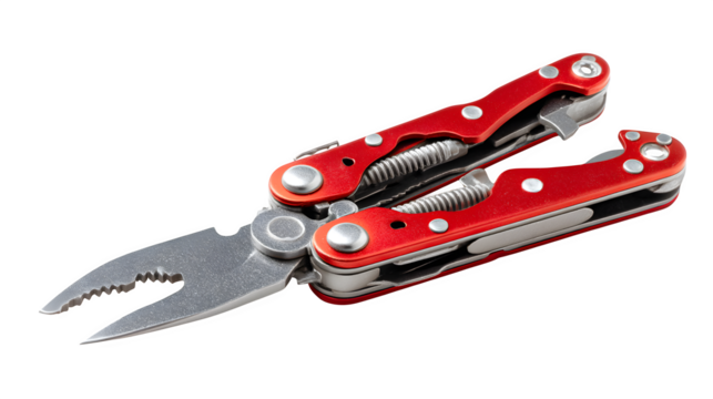 Professional red multi-tool ready for any task, a versatile essential for any situation