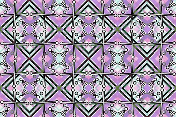 Ethnic seamless patterns with simple shapes. Tribal and ethnic fabrics. African, American, Mexican, Indian styles. Simple geometric pattern elements are best used in design, textile printing.