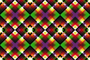Ethnic seamless patterns with simple shapes. Tribal and ethnic fabrics. African, American, Mexican, Indian styles. Simple geometric pattern elements are best used in design, textile printing.