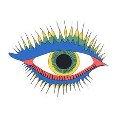 Green eye art illustration illustrated vector