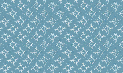 Obraz premium Seamless Abstract Geometric Sunburst Pattern on a Light Blue Background