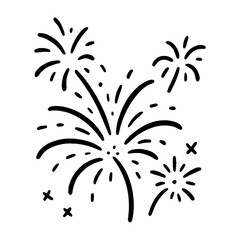 Celebratory fireworks festive illustration vector